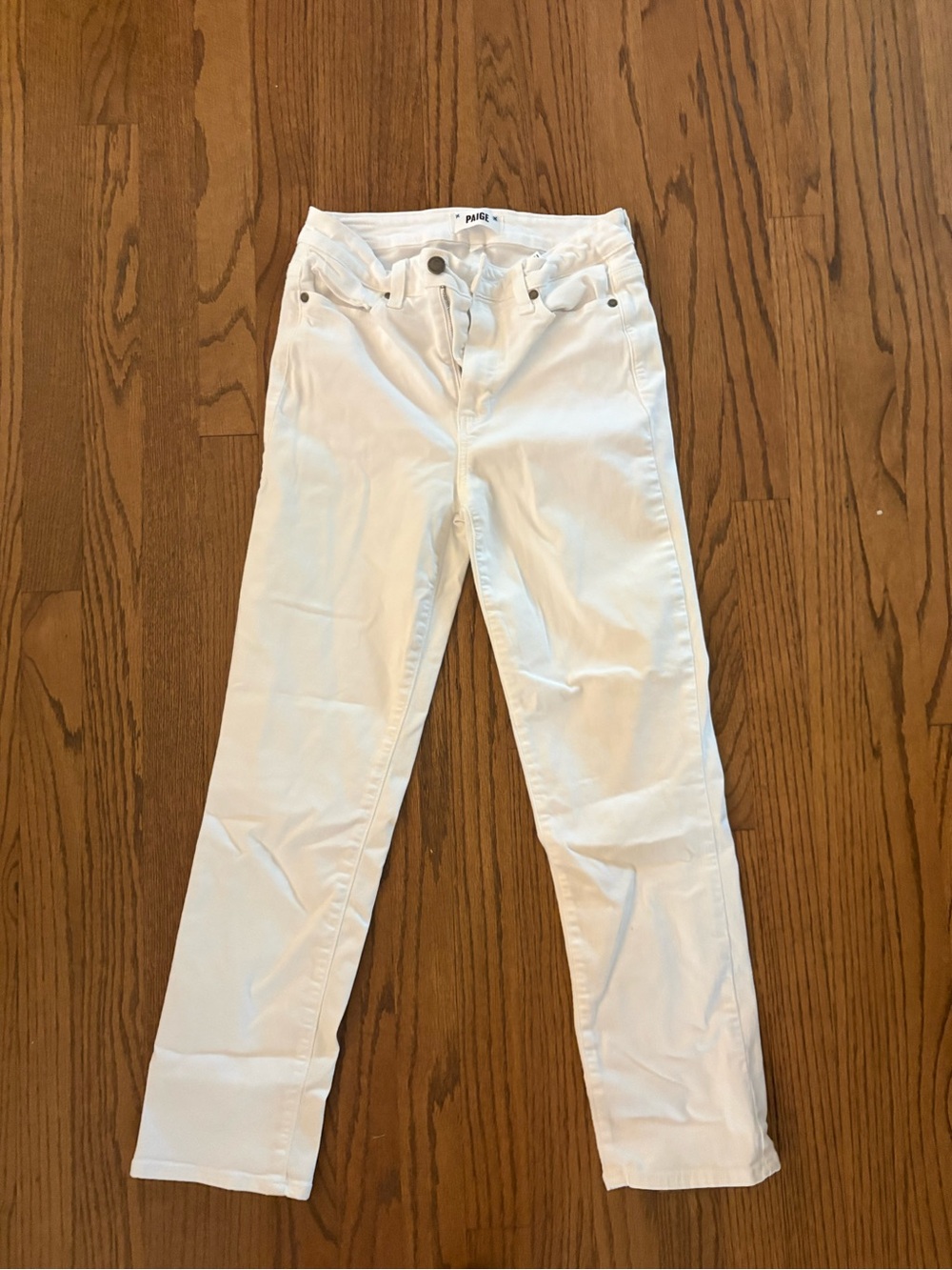 Paige EUC White Women’s Jeans - Classic Straight Fit